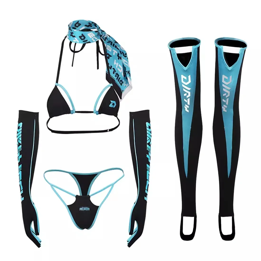 Thong Bikini Women - Женский сексуальный комплект бикини из 5