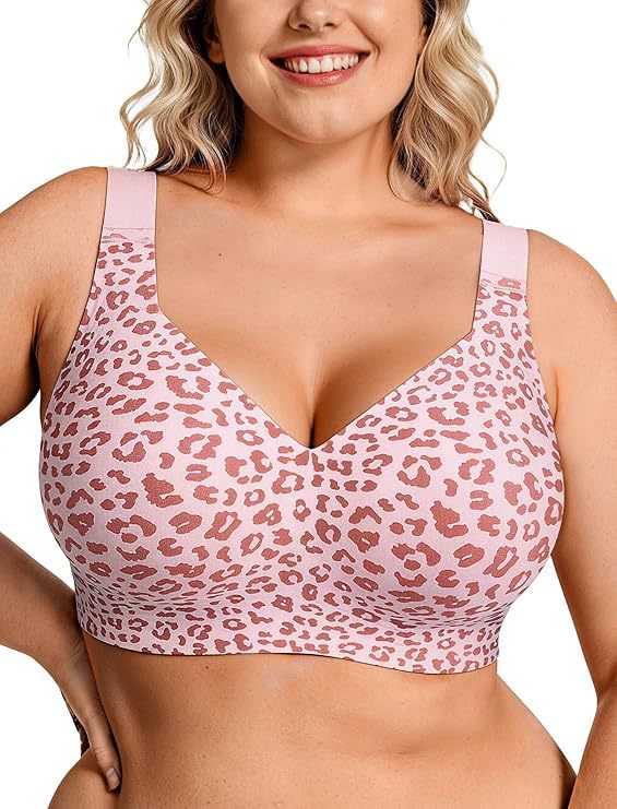 Push Up Bra Padded - Бесшовный поддерживающий бюстгальтер-топ больших размеров без