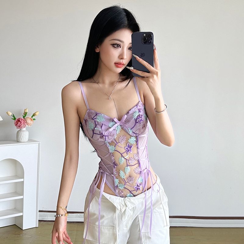 Cami Top Lace - Летний модный комбинезон-боди 2026 года для
