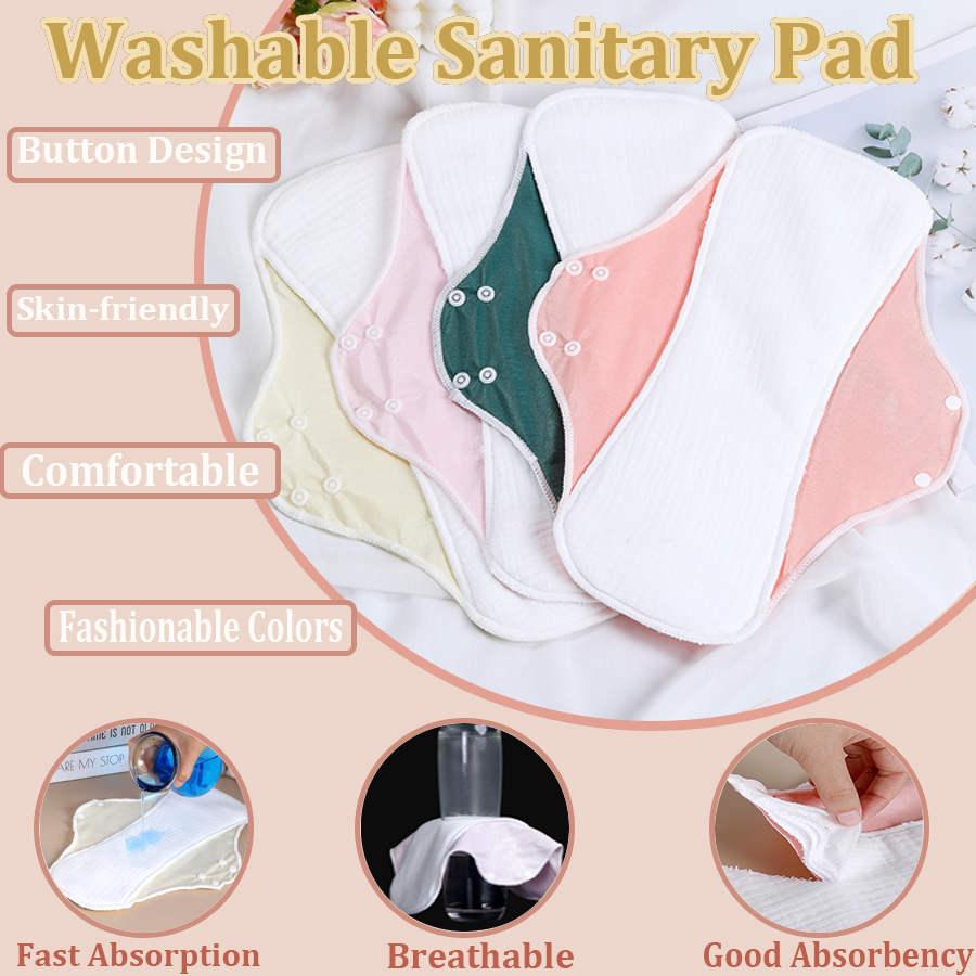 Period Panty Absorbent - 1 шт. моющиеся гигиенические прокладки для
