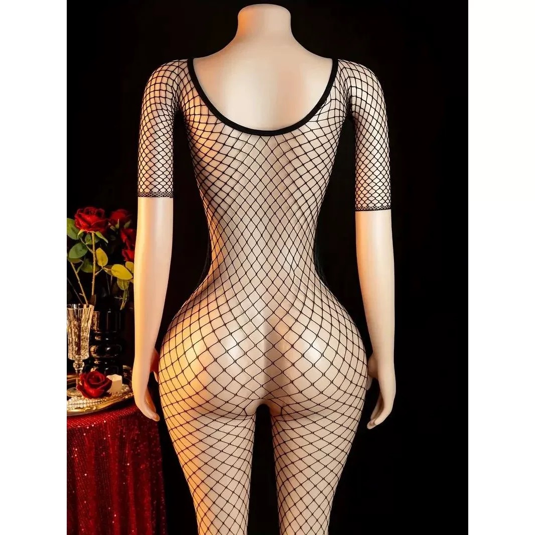 Ажурные бондаж БДСМ чулки для  – обзор и цена Bodystocking Fishnet