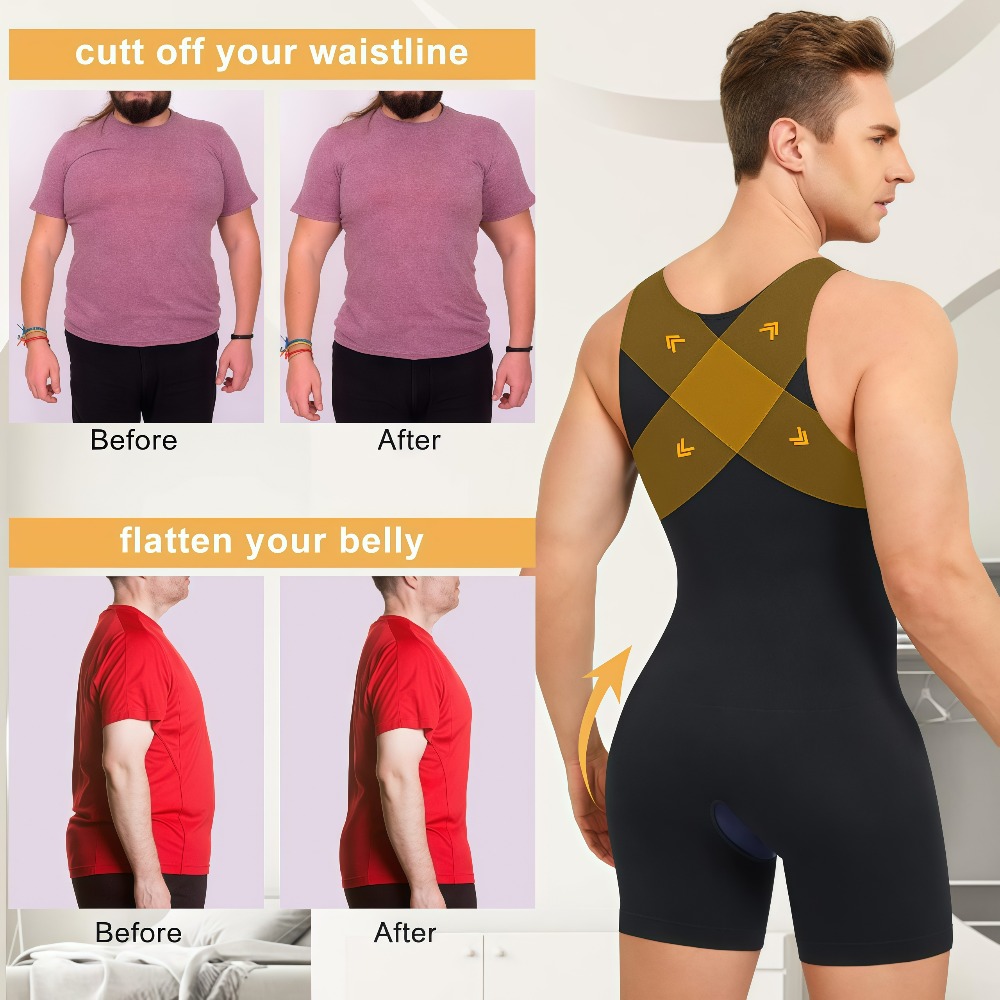 Мужской бесшовный компрессионн – обзор и цена Shapewear Bodysuit Firm