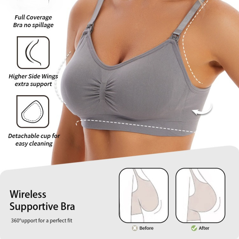 Бесшовный хлопковый бюстгальте – обзор и цена Nursing Bra Sleep